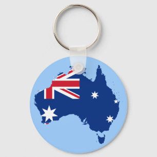Australflaggenkarte Schlüsselanhänger