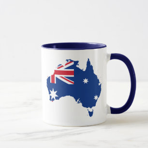 Australflaggenkarte Tasse