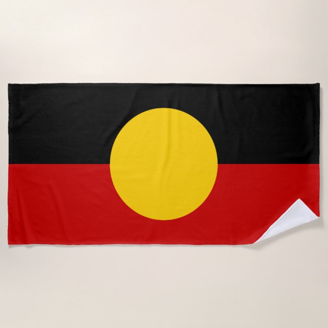 Australia Aboriginal Flag Strandtuch (Vorderseite)