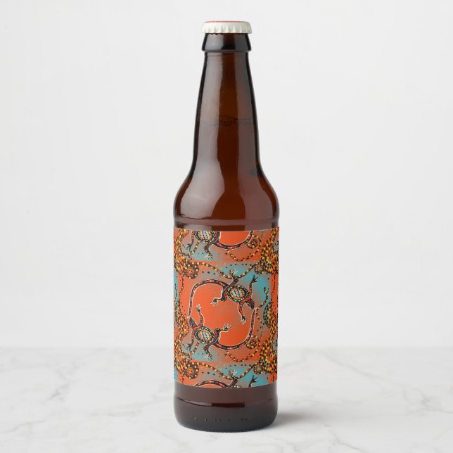 AUSTRALIA ART BIERFLASCHENETIKETT (Vorderseite)