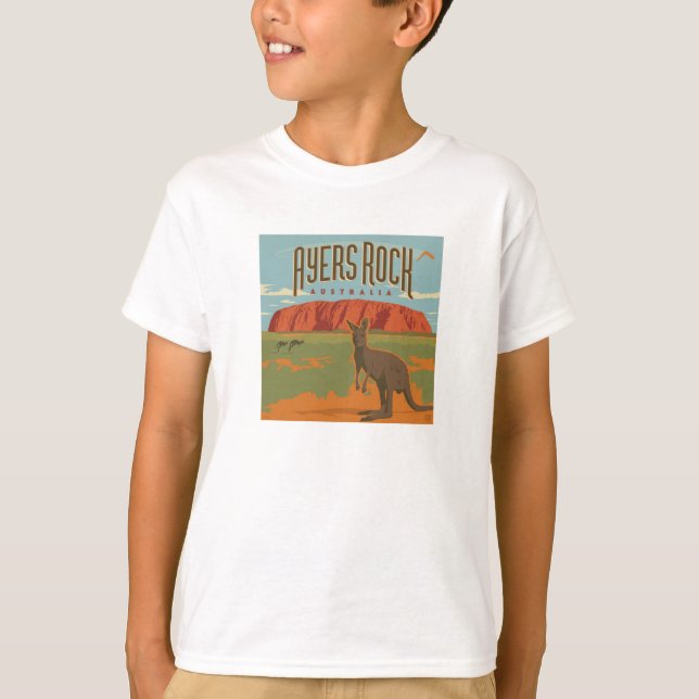 Australia | Ayers Rock Kangaroos T-Shirt (Vorderseite)