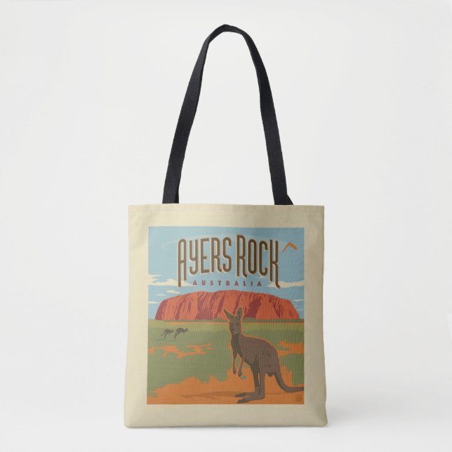 Australia | Ayers Rock Kangaroos Tasche (Vorderseite)