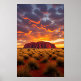 Australia Ayers Rock Poster