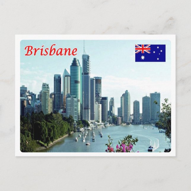 Australia -  Brisbane - Skyline - Postkarte (Vorderseite)