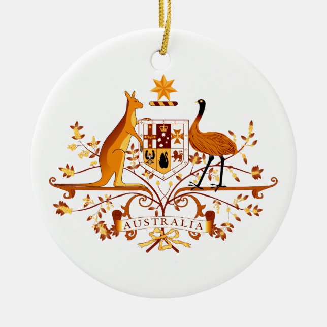 Australia COA Brown Keramikornament (Vorne)