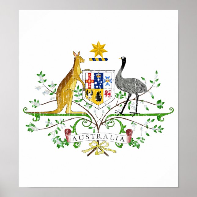 Australia Coat Of Arms Poster (Vorne)