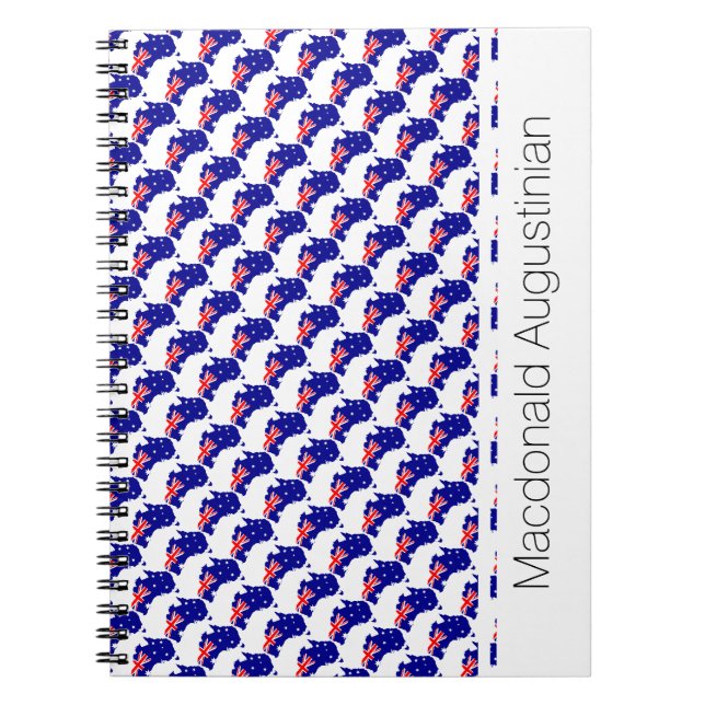 AUSTRALIA Custom Ajouter Votre Nom Carnet Journal (Devant)