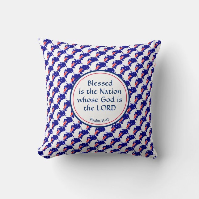 AUSTRALIA Custom Scripting Australian Flag Kissen (Vorderseite)