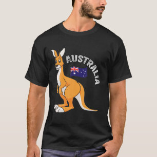 Australia Day Funny Australian Kangaroo Vintag T-Shirt
