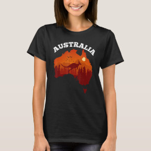 Australia Day Shirt Funny Australian Map Flaggenpa