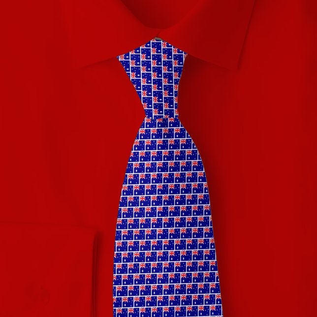 Australia Flag Brick Pattern Krawatte (Von Creator hochgeladen)