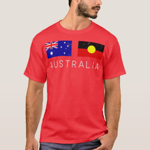 Australia Flag Cool Australians Aboriginal Flags T-Shirt