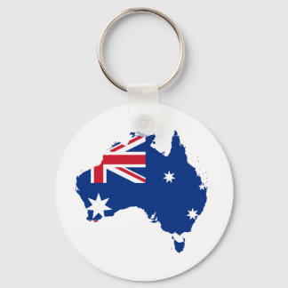 Australia Flag in the shape of Australia Schlüsselanhänger