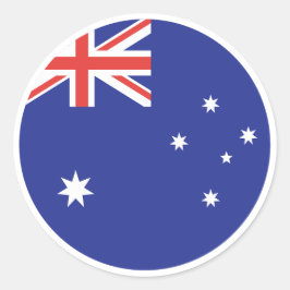 Australia Flag Runder Aufkleber