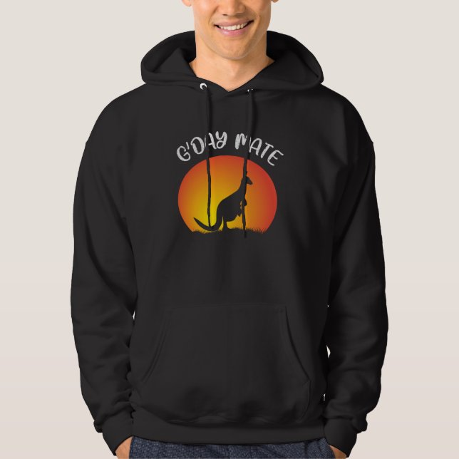 Australia G day Mate Aussie Pride  Australian Hoodie (Vorderseite)