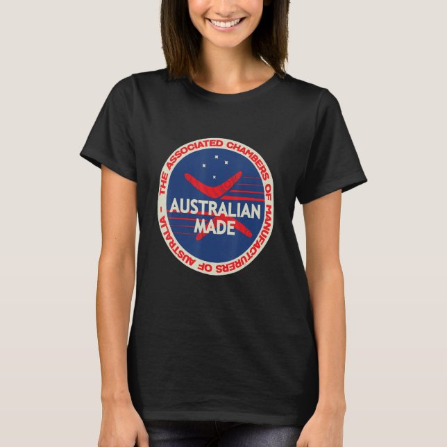 Australia Graphic Boomerang Thrower Boomerang Play T-Shirt (Vorderseite)