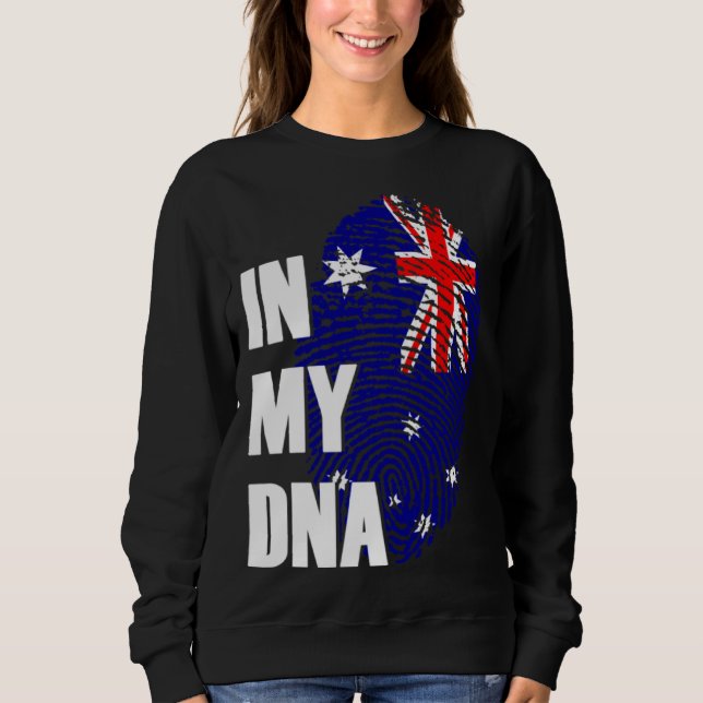 Australia In My DNA Men Women Kids Sweatshirt (Vorderseite)