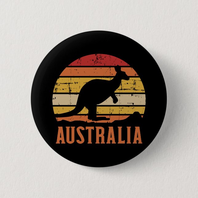 Australia kangaroo vintage button (Vorderseite)