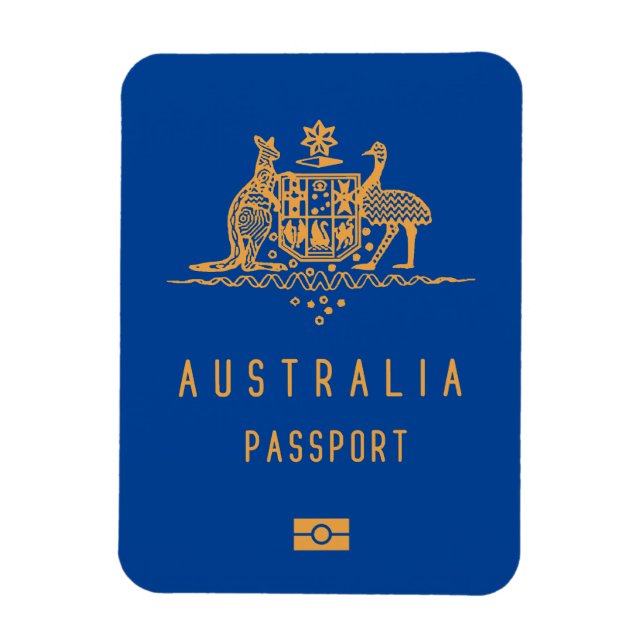 Australia passport magnet (Vertikal)