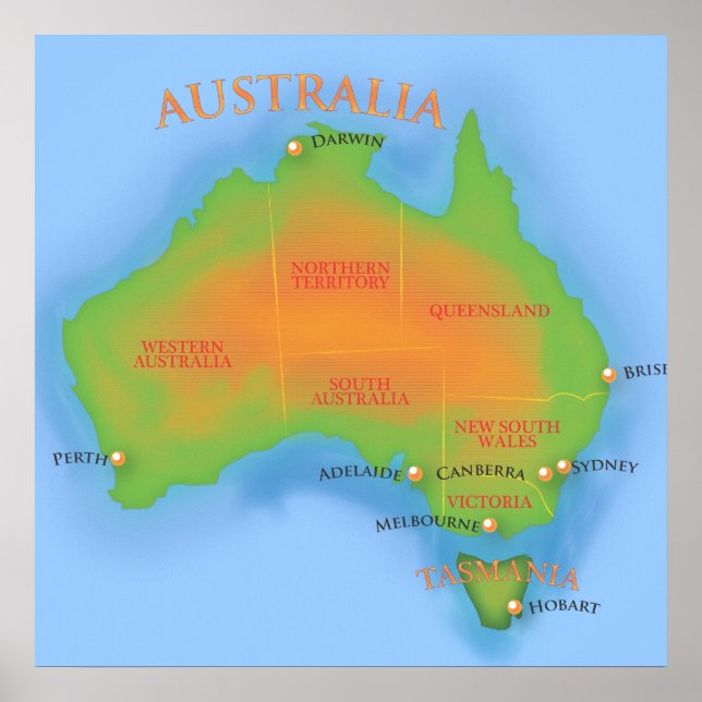 Australia Poster (Vorne)