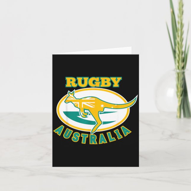Australia Rugby, Wallabies Rugby Jersey, Australia Karte (Vorderseite)