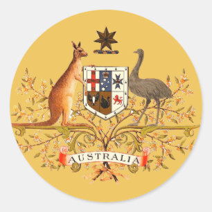 Australia Runder Aufkleber