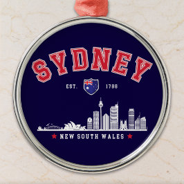 Australia’s Iconic Sydney Skyline Ornament Aus Metall