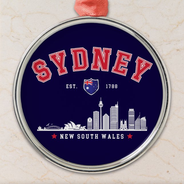 Australia’s Iconic Sydney Skyline Ornament Aus Metall (Von Creator hochgeladen)