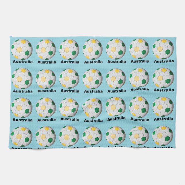 Australia Soccer Geschirrtuch (Horizontal)