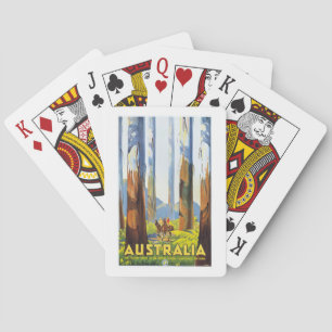 AUSTRALIA VICTORIA WALD Jigsaw Puzzle 1930 Spielkarten