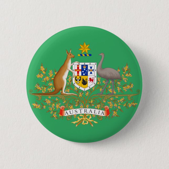 Australia-Wappen Button (Vorderseite)