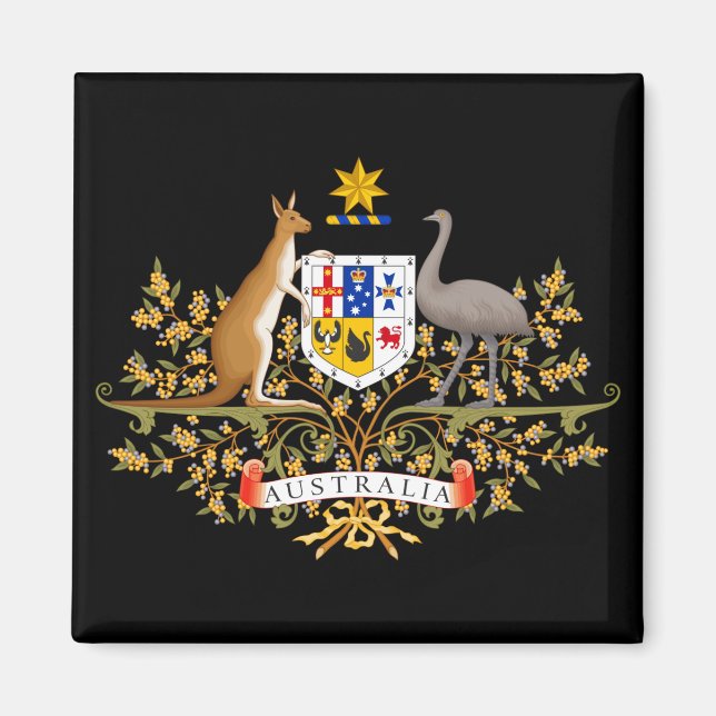 Australia-Wappen Magnet (Vorne)