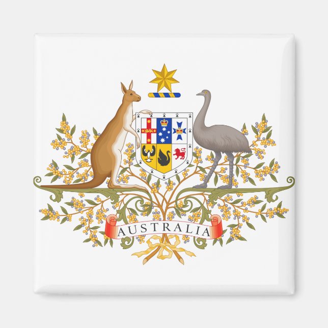 Australia-Wappen Magnet (Vorne)