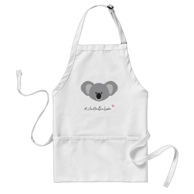 #AustraliaLove Koala Illustration Schürze (Vorne)