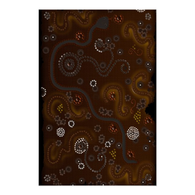 Australian Aboriginal Art Gift Poster (Vorderseite)