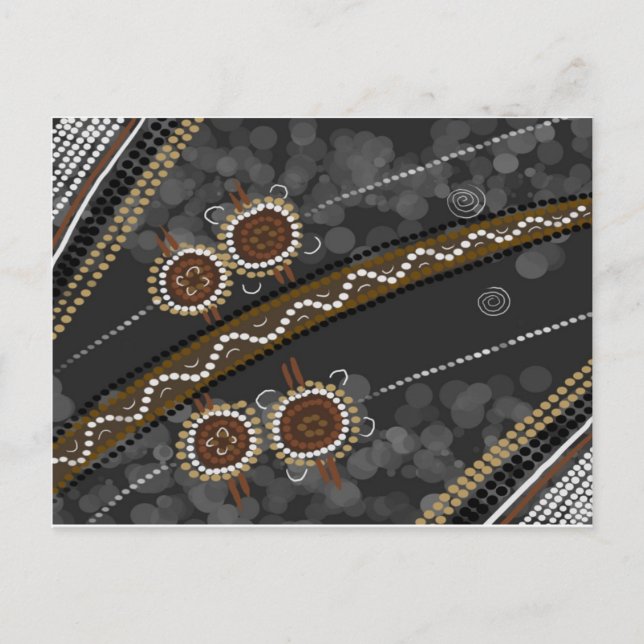 Australian Aboriginal Art - Lost Tribes Postkarte (Vorderseite)