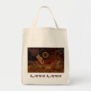 Australian Aboriginal Aussie Desert Art Bag Tragetasche