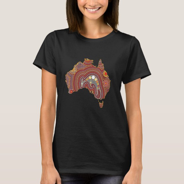 Australian Aboriginal Indegineous Aussie T-Shirt (Vorderseite)