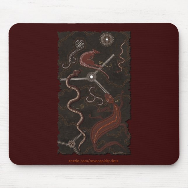 Australian Aboriginal Style Mousepad Serie (Vorne)