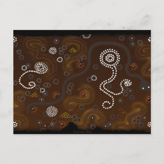 Australian Aboriginal Wüste Art Postkarte