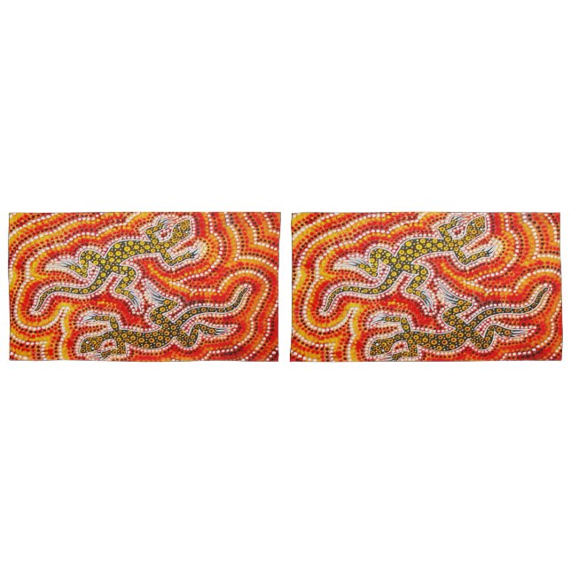 "AUSTRALIAN-Aborigine-Kunst" Kissenbezug (Vorderseite-Set)