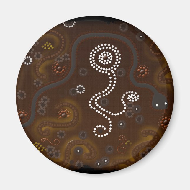 Australian Aborigine Style Art Magnet (Vorne)