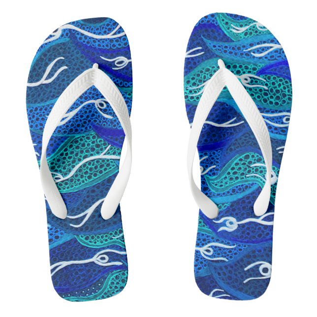 Australian Aborigines Water Spirits Thongs Flip Flops (Fußbett)