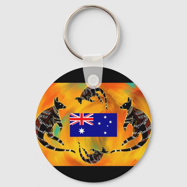 AUSTRALIAN ART  SCHLÜSSELANHÄNGER (Vorderseite)