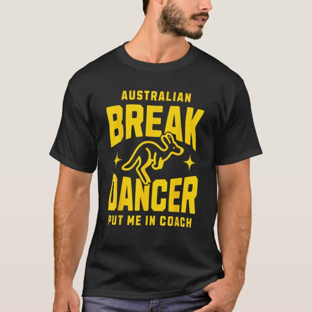 Australian Break Dance Team 2024 Breakdancer Meme T-Shirt (Vorderseite)