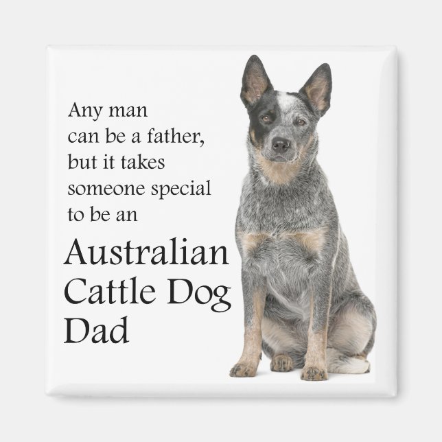 Australian Cattle Chien Papa Magnet (Devant)