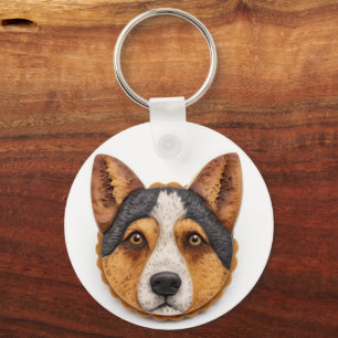 Australian Cattle Dog 3D Inspiriert Schlüsselanhänger
