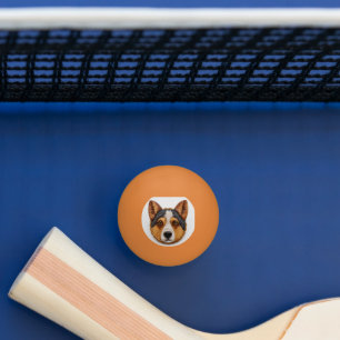 Australian Cattle Dog 3D Inspiriert Tischtennisball