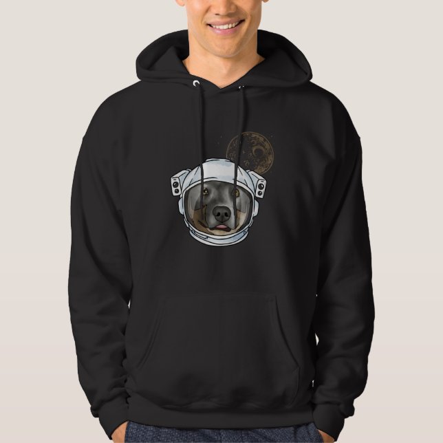 Australian Cattle Dog Astronaut Universum Hoodie (Vorderseite)