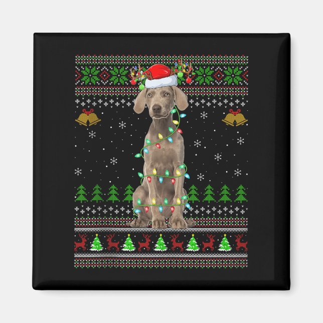 Australian Cattle Dog hässliche Weihnachtspullover Magnet (Vorne)
